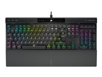 CORSAIR Gaming K70 RGB PRO - tangentbord - QWERTY - Nordisk - eloxiderat svart borstad aluminium Inmatningsenhet CH-9109414-ND