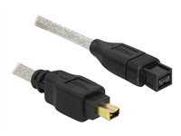 Delock - IEEE 1394-kabel - FireWire 800 till 4 pin FireWire - 1 m 82588