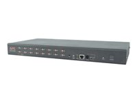 APC KVM Switch - omkopplare för tangentbord/video/mus - 16 portar - rackmonterbar AP5202