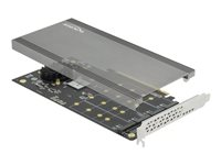 Delock PCI Express x16 Card to 4 x internal NVMe M.2 Key M - gränssnittsadapter - M.2 NVMe Card - PCIe 3.0 x16 89044