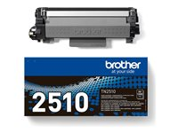 Brother TN-2510 - Hög kapacitet - svart - original - box - tonerkassett - för Brother DCP-L2620, L2627, L2660, HL-L2400, L2445, L2447, MFC-L2800, L2827, L2860 TN2510
