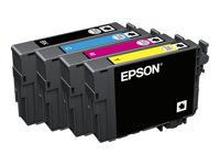 Epson 502 Multipack - 4-pack - 14.5 ml - svart, gul, cyan, magenta - original - blister med RF-larm/akustiskt larm - bläckpatron - för Expression Home XP-5100, XP-5150; WorkForce WF-2860, WF-2865DWF, WF-2885DWF C13T02V64020