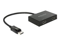 DeLock Displayport 1.2 Splitter 1 x Displayport in > 2 x Displayport out 4K - video/audiosplitter - 2 portar 87665