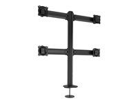 Chief Kontour 4x4 Grommet Mounted Desk Mount - For Displays up to 27" - Black monteringssats - för 4 LCD-bildskärmar - svart K3G220B