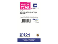 Epson T7893 - 34.2 ml - XXL-storlek - magenta - original - utskriftkassett - för WorkForce Pro WF-5110DW, WF-5190DW, WF-5190DW BAM, WF-5620DWF, WF-5690DWF, WF-5690DWF BAM C13T789340