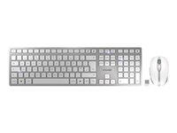 CHERRY DW 9100 SLIM - sats med tangentbord och mus - QWERTY - brittisk - vit, silver Inmatningsenhet JD-9100GB-1